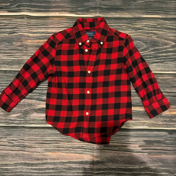 POLO RAPHL LAUREN - Toddler Long Sleeve Buffalo Check
Woven Shirt - Picture 1 of 3